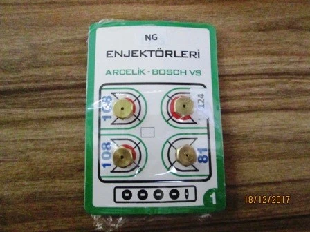 Doğalgaz Enjektör Ocak Takımı (ARCELİK )BEKO 9 MM - 8