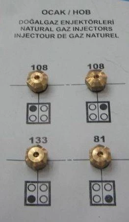 Doğalgaz Enjektör Ocak Takımı (ARCELİK )BEKO 9 MM - 6