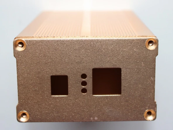 Elektronik Devre Kutusu Alüminyum Bakır Renk Metal Boş Kutu Lpt ürün görseli 1