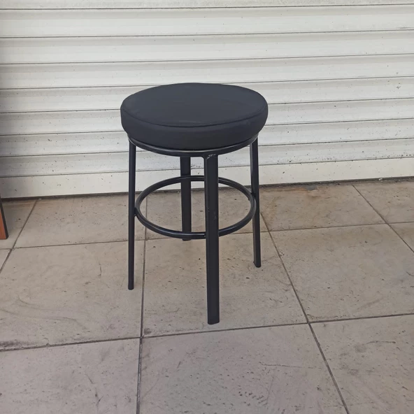 GRANDE HOME TABURE SİYAH - SİYAH MİNDER 48 CM - 2