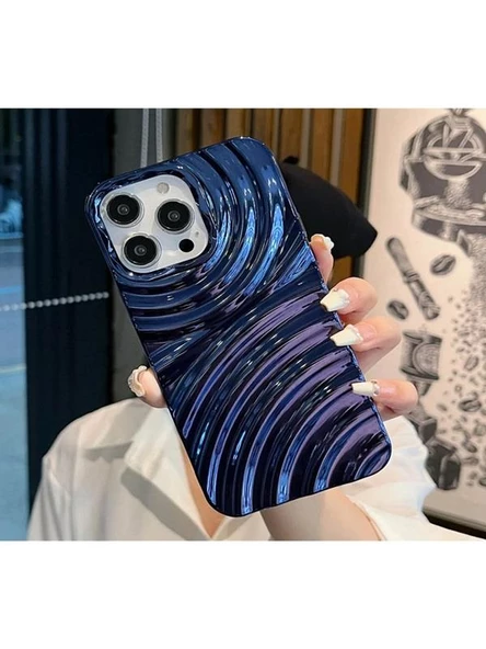 İphone 11 Ripples Krom Detaylı Darbeye Dayanıklı Silikon Kılıf - Resim 6