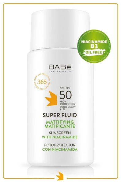 BABE Super Fluid Sunscreen Mattifying SPF50 50 ml