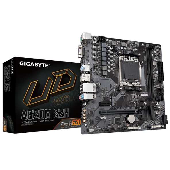 GIGABYTE A620M S2H 6400Mhz(OC) DDR5 MATX AM5