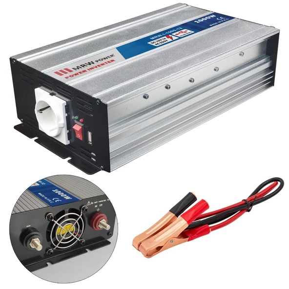 İnverter Modifiye Sinüs 12V 1000W Mervesan Mrw-I-1000-12