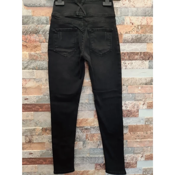 Lucky Life Yüksek Bel Likralı Jean Pantolon 90 Cm - 3