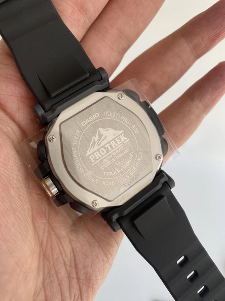 Casio Pro Trek 51mm Silikon Kordon Erkek Kol Saati PRG-600-1CR - 6