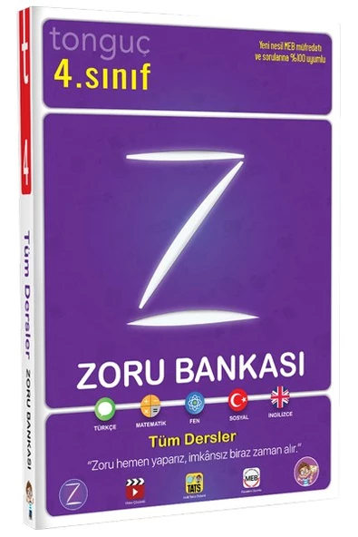 4. Sınıf Zoru ve Taktikli Tüm Dersler Soru Bankası - 2 Kitap - Tonguç Akademi - 2