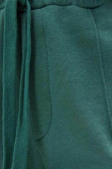 Koton Kadın Jogger Eşofman Altı Kolej Baskılı Nervürlü Beli Bağcıklı - 6