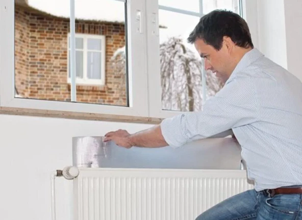Radyatör Petek Arkası Çift Folyolu Isı Yalıtım Levhası 3mm  2.5m2 - 3