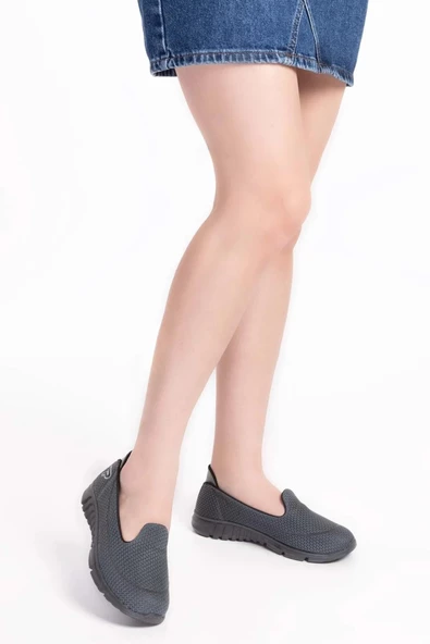 Artı-Artı038-0003-Kadın Günlük Memory Ortopedik Taban Füme Aqua Ayakkabı - Resim 3