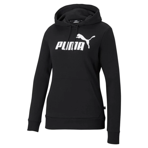Puma Essential Logo Hoodie Tr Kadın Siyah Günlük Stil Sweatshirt 58679101 - 2