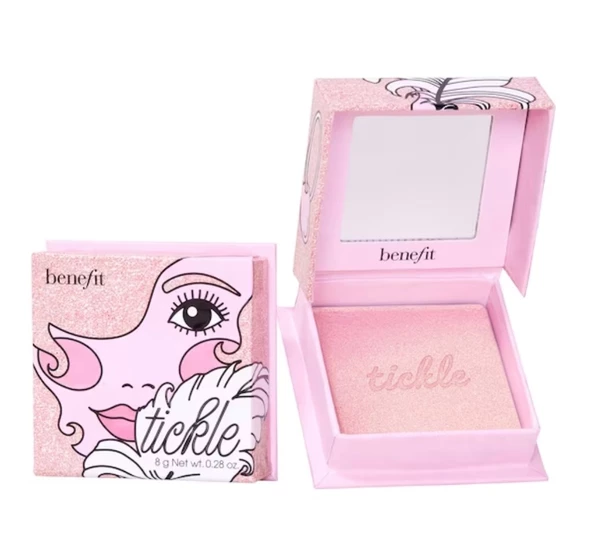 Benefit Cosmetics Tickle Altın Pembe Tonlarda Aydınlatıcı Pudra