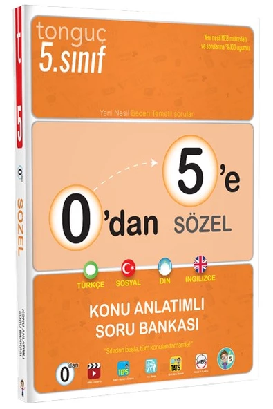 0dan 5e Sözel Konu Anlatımlı Soru Bankası - Tonguç Yayınları