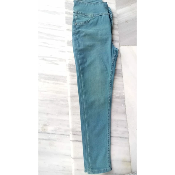 Lucky Life Yüksek Bel Likralı Jean Pantolon 90 Cm - 2