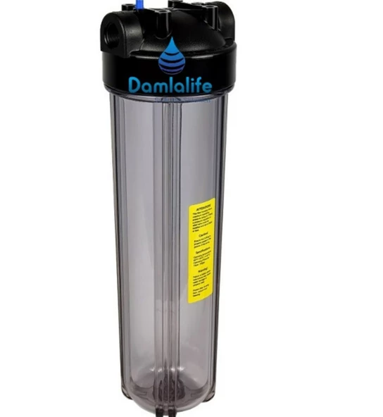 Damlalife 20" Inç 1" Bağlantılı Big Blue Filtre Muhafaza Kab Boş - Resim 2