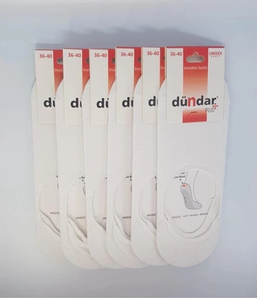 DÜNDAR PLUS 8214 UNİSEX SİLİKONLU BABET ÇORAP 12 ADET - 2