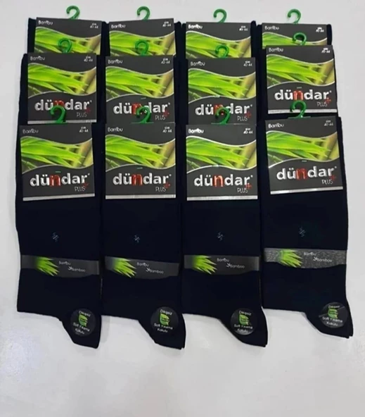 DÜNDAR PLUS 5602 ERKEK BAMBU LİKRALI ÇORAP 12 ADET - 2