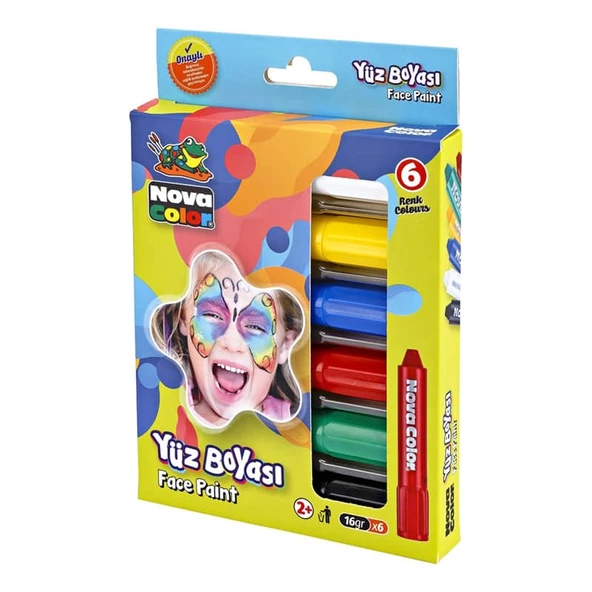 Nova Color Yüz Boyası 6 Renk Set