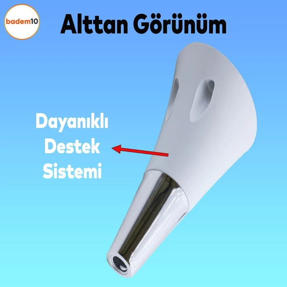 Clara Mobilya Kanepe Sehpa TV Ünitesi Baza Koltuk Ayağı Beyaz Krom Renk 15 cm (4 Adet) - 5