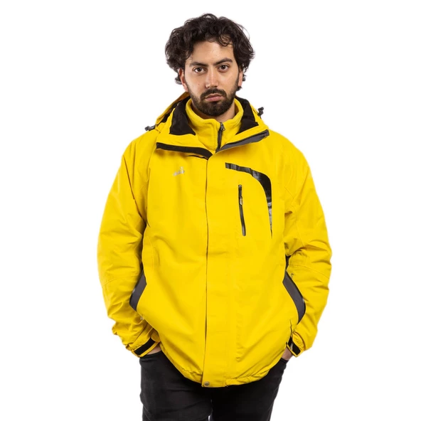 A&C 3 In 1 Erkek Ceket-SARI - Resim 4