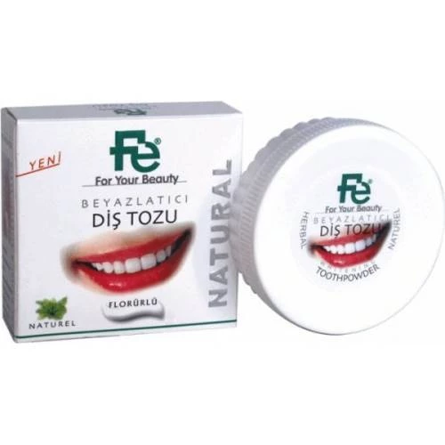 Fe Diş Tozu Natural / Herbal