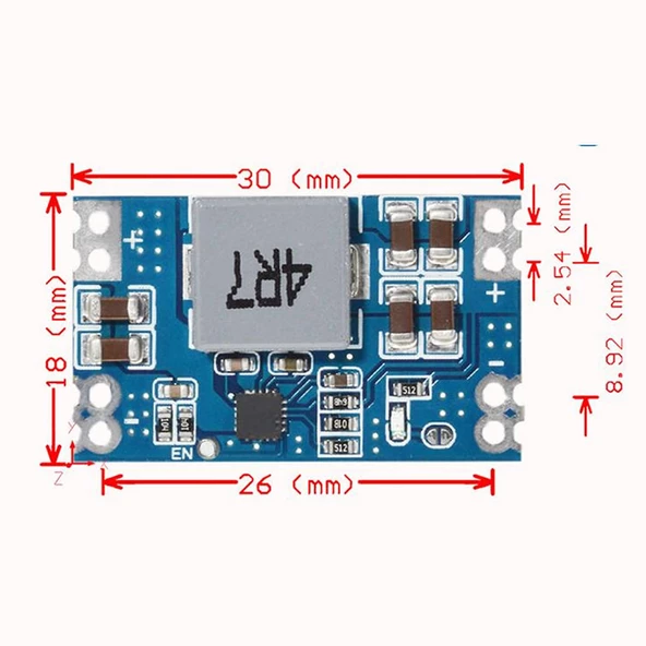 Mini560 5V 5A Voltaj Düşürücü Modül Güç Kaynağı 7-20V Step Down - Resim 8
