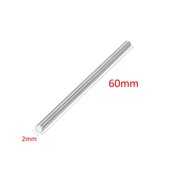 2mm x 60mm Metal Mil  Çelik Çubuk Aks Oyuncak RC Araba Robot