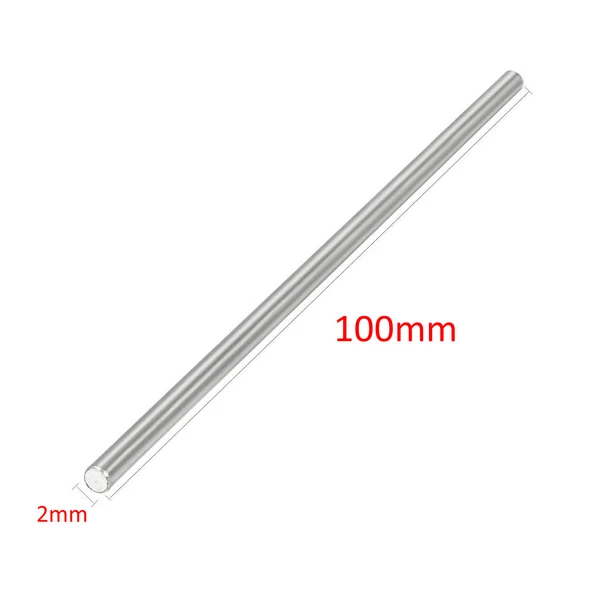 2mm x 100mm Metal Mil  Çelik Çubuk Aks Oyuncak RC Araba Robot