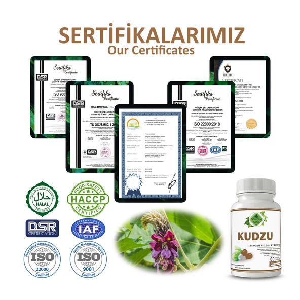 Gökçek ŞifaKudzu Kapsül (KUDZU CAPSULE) 60 Adet - Resim 5