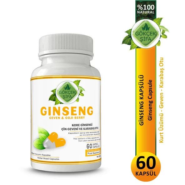 Ginseng Kapsül (GİNSENG CAPSULE) 60 Adet ürün görseli 1