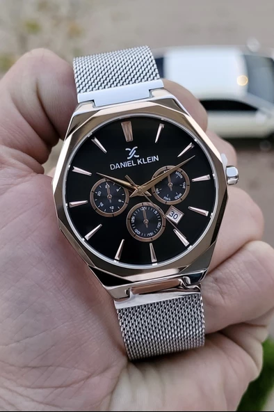 Daniel Klein DKISTE307 Hasır Kordon Takvimli Erkek Kol Saati - Resim 5
