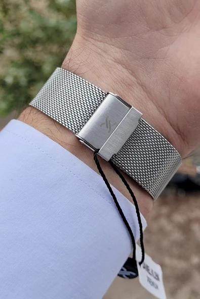 Daniel Klein DKISTE306 Hasır Kordon Takvimli Erkek Kol Saati - Resim 4