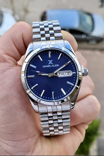 Daniel Klein DKISTE391 Takvimli Ve Gün Foksiyonlu Kadranı Lacivert Renk Erkek Kol Saati - Resim 4