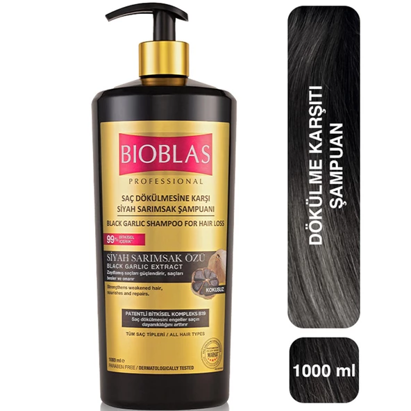 Bioblas Saç Dökülmesine Karşı Siyah Sarımsak Şampuanı 1000 ml - 2
