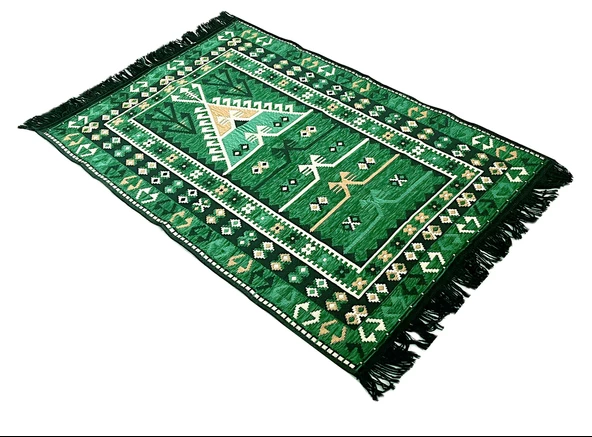 Shark Anadolu Seccade Kilim 13 Yeşil - 5