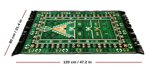 Shark Anadolu Seccade Kilim 13 Yeşil - 3