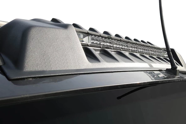 OMSA Dacia Duster Ön Cam Üstü Moonvisor Ledli Mat Siyah 2010-2017 Arası - 3