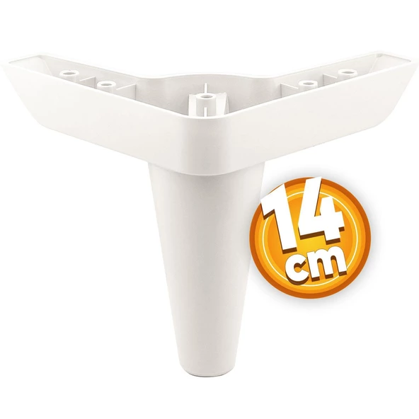 Aspen Lüks Mobilya Kanepe Sehpa Puf Koltuk Ayağı 14 cm Beyaz Baza Köşe Ayak (4 ADET) - Resim 2
