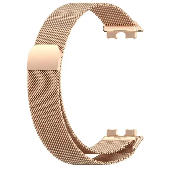 Huawei Band 8 Kordon Metal Mıknatıslı Hasır Kayış - 11