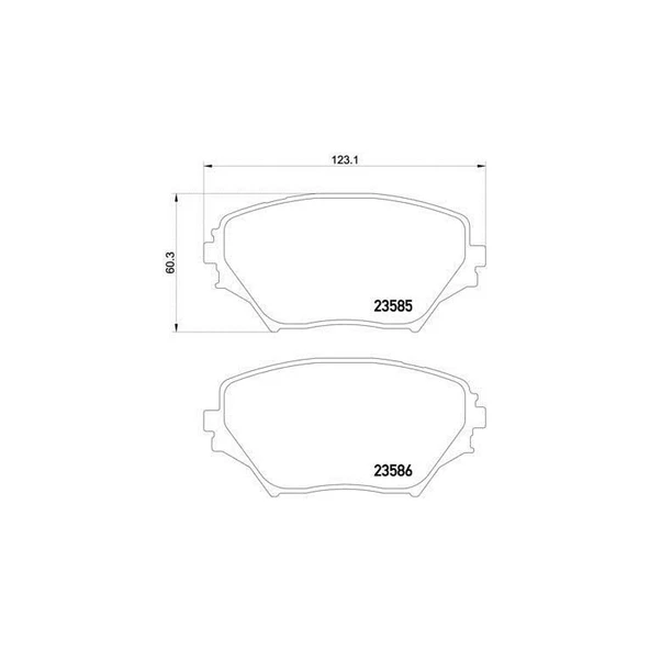 Toyota Rav4 Ön Fren Balata [Mga] (0446542130)