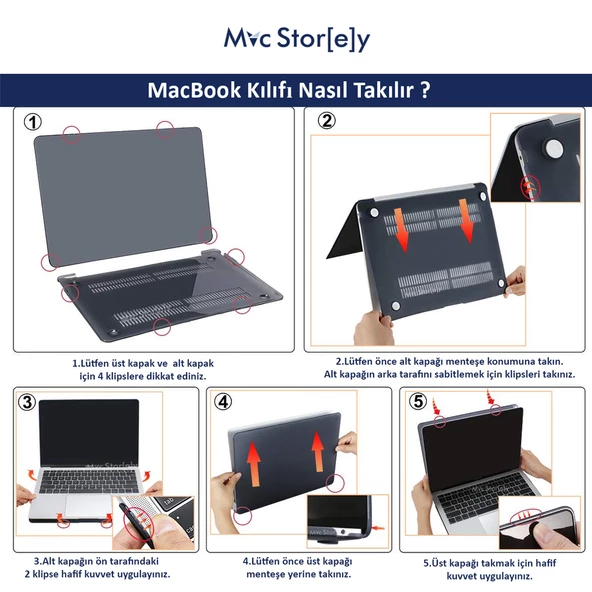Macbook Air Kılıf 13.6 inç M2-M3-M4 Simli Kaplama G1505 (13.6” Air) A2681 A3113 A3240 ile Uyumlu - 9