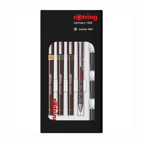 Rotring Isograph Rapido Junior Set 0.2-0.3-0.5+0.5 Tikky / S0699320