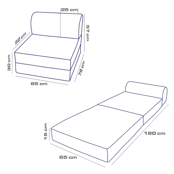 Yataklı Koltuk Magic Buklet Tek Kişilik  Beyaz Tek - 8
