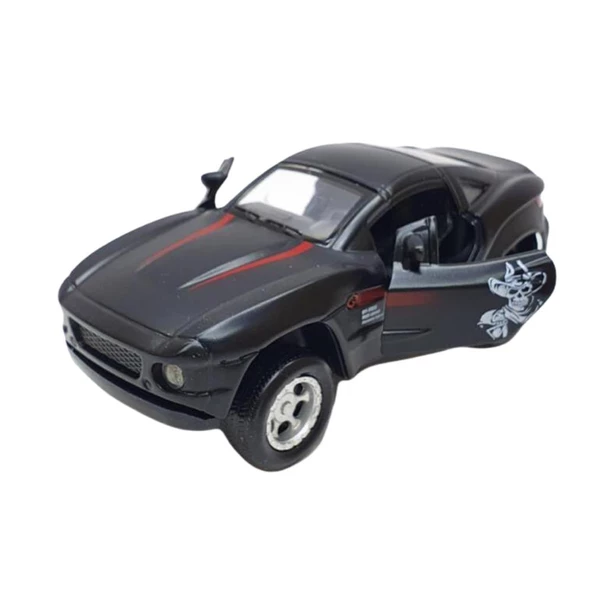 Mustang Çek Bırak Spor Araba - Işıklı Sesli Model - FY6148-12D-Siyah - Resim 2