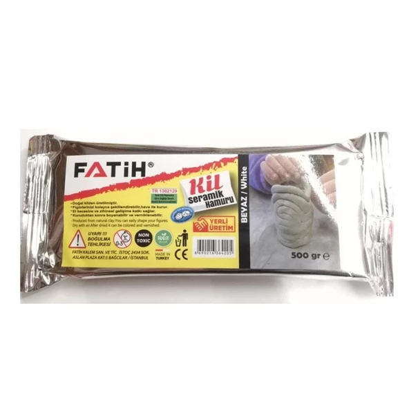 FATİH SERAMİK HAMURU 250 GR BEYAZ 36400 1 Adet