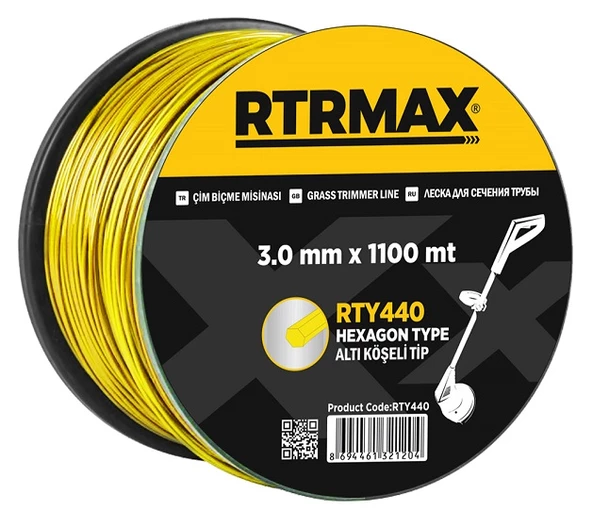 RTRMAX RTY443 TIRPAN MİSİNASI SARI ALTIGEN 3.3MMx900M