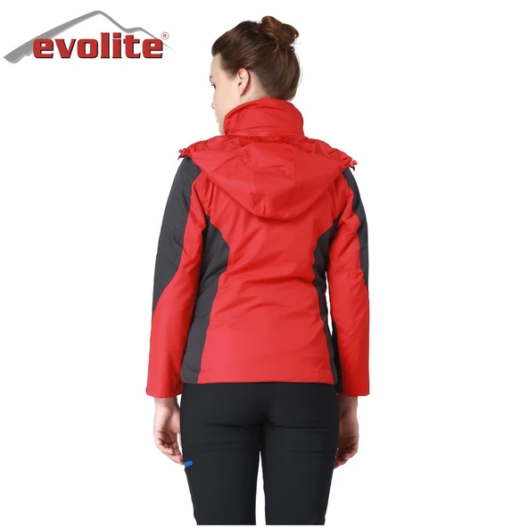 Evolite Diva Bayan 3in1 Gri/Kırmızı Mont - 3
