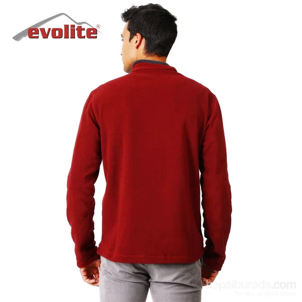 Evolite Fuga Bay Mikro Polar Sweater - Bordo - Resim 3