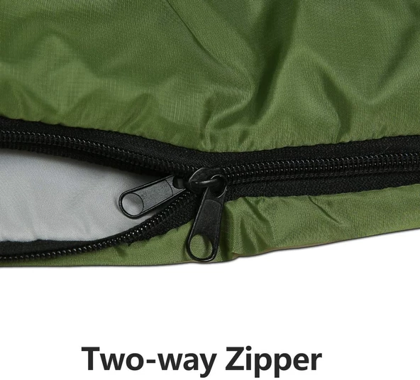 Evolite Camper Pro SQ Uyku Tulumu 0ºC - Haki - 3