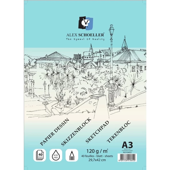 ALX.A3 120 GR 40.LI ESKİZ SPR. BLOK ALX0452